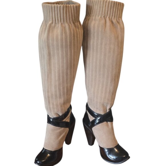 Vintage Fall/Winter Marc Jacobs Collection Tall "Sock Heel" Tall Boots - Picture 1 of 10